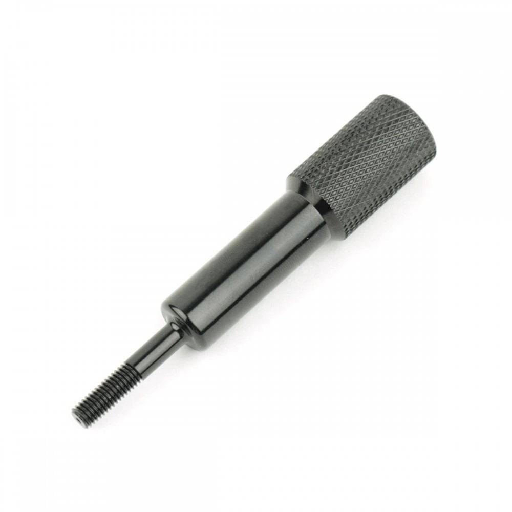 RockShox rear shock IFP puller tool for Super Deluxe, Thru Shaft, and Vivid mountain bike shocks, showing the specialized component.
