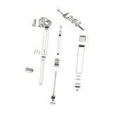 Set of 3 Brass Keys for RockShox Reverb and Reverb Stealth seatpost service, compatible with A1, A2, B1 models.