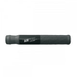SKS Airflex Explorer Mini Bike Pump with black handle and silver body for inflating bicycle tires with AV and SV valves.