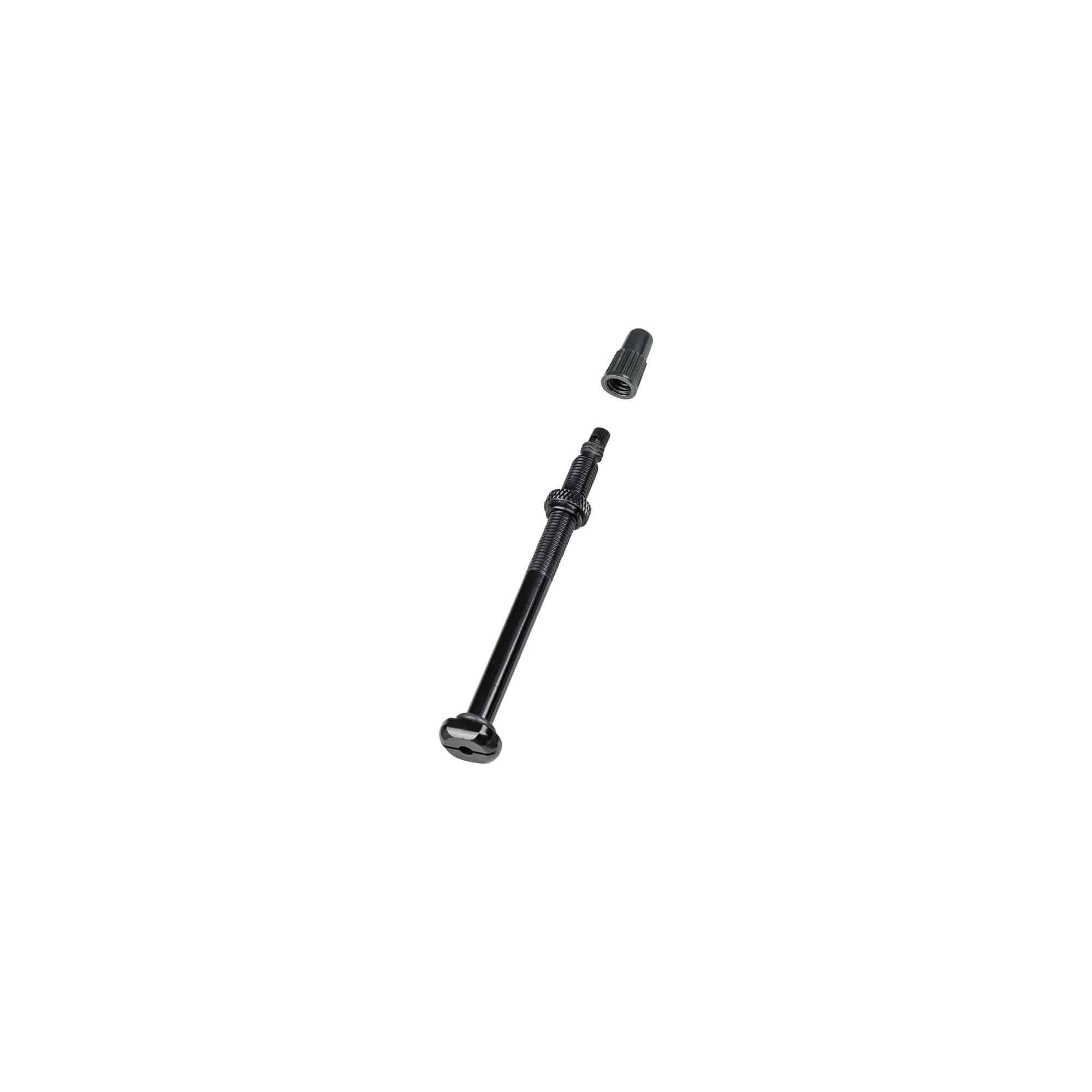 Bontrager round base TLR tubeless valve stem with removable core for bicycle wheels, component for tubeless tire setup