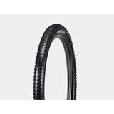Bontrager XR2 Comp MTB tire tubeless-compatible fast-rolling trail tire, showing tread pattern and sidewall details.