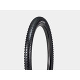 Bontrager XR2 Comp MTB tire with tubeless compatibility, fast-rolling trail tire for mountain biking, shown mounted on a wheel.