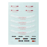 Bontrager Aeolus XXX 2 wheel decals for replacement, featuring sleek design and branding for bicycle wheel customization.