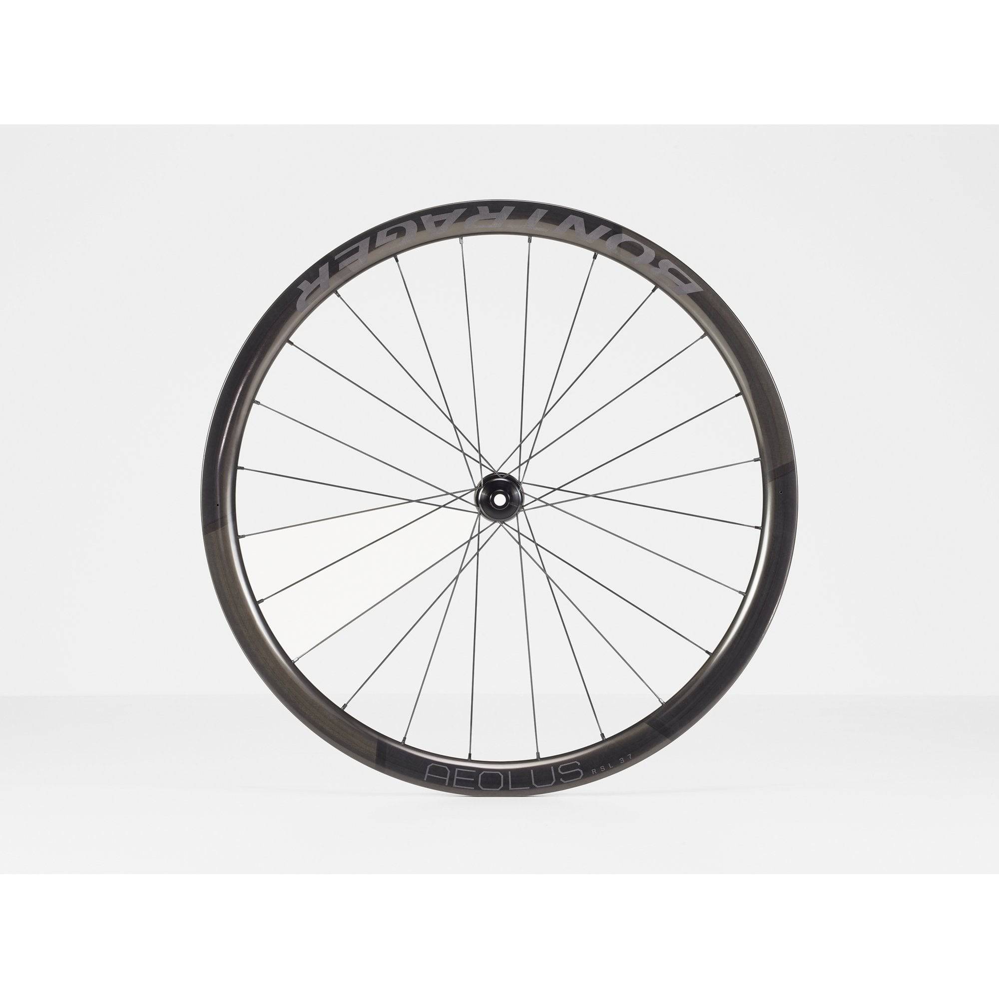 Bontrager Aeolus RSL 37 tubular disc road wheels with DT Swiss 240s hubs, featuring lightweight aerodynamic design for cycling.