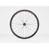 Bontrager Aeolus RSL 37 tubular disc road wheels with DT Swiss 240s hubs, showing sleek aerodynamic design and carbon rim details.