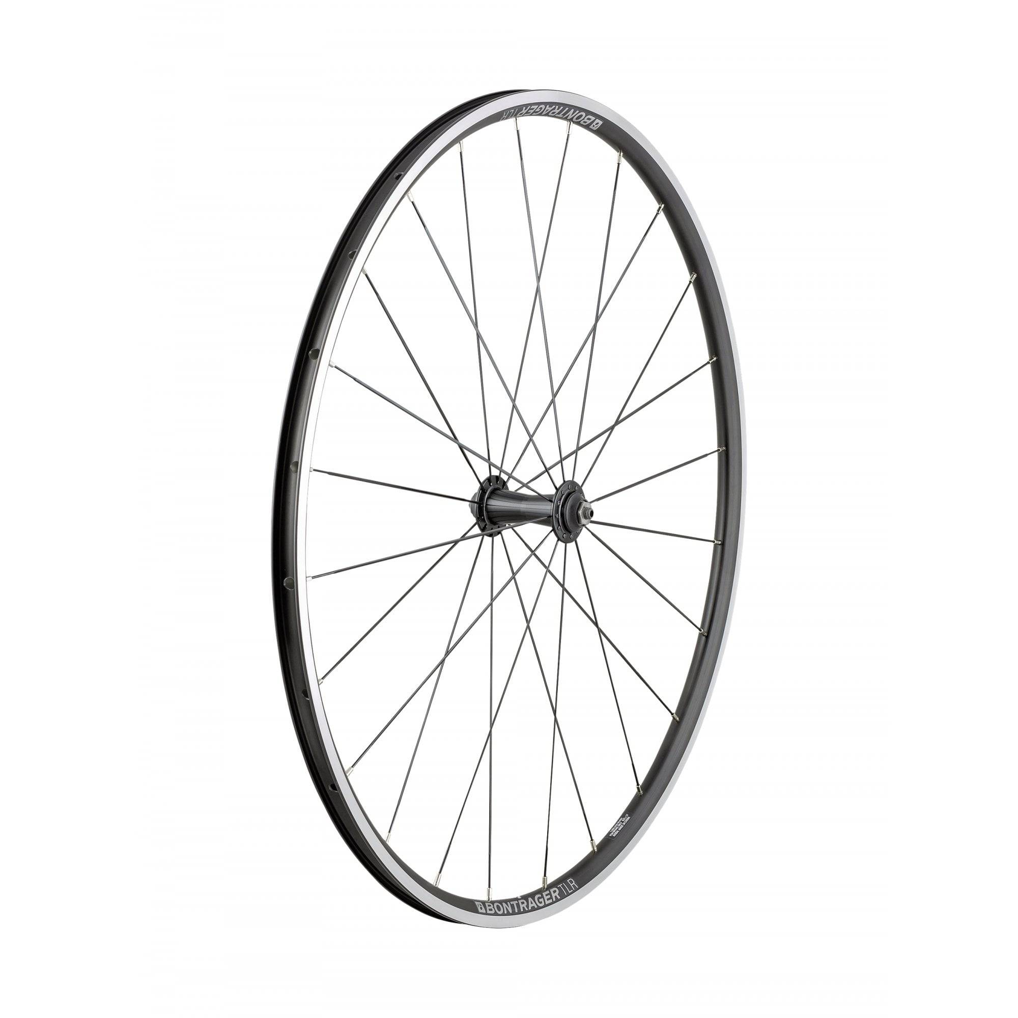 Bontrager Affinity TLR 700C road wheels with tubeless-ready alloy rims, Shimano-compatible bike components.
