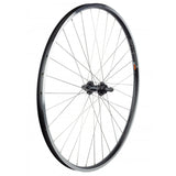 Bontrager Connection 700C MTB wheel with double-wall rim and Schrader valve, suitable for mountain bike components.