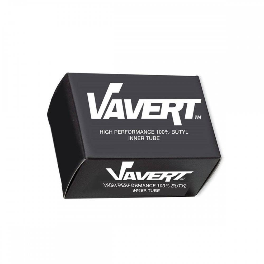 Vavert 700x18-25C bicycle inner tube with 80mm Presta valve for road bikes, black, component for bike maintenance.