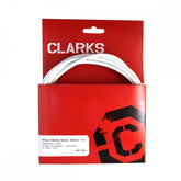 Clarks Universal S/S Front & Rear Brake Cable Kit W/P2 White Outer Casing: Spares & Accessories