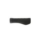 Ergon GA3 ergonomic mountain bike grips with carbon-friendly CNC aluminum clamps, designed for comfortable MTB riding.