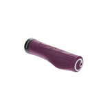 Ergon GA3 ergonomic mountain bike grips with carbon-friendly CNC aluminium clamps, designed for comfortable MTB riding.
