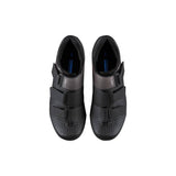 Shimano RC1 unisex road cycling shoes with stiffness 6 sole, black with Shimano branding, designed for performance riding.