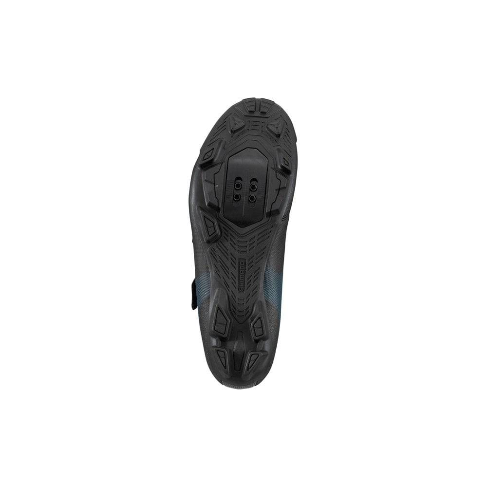 Shimano XC3 SPD MTB shoes for cross-country and off-road riding, black and gray cycling shoes with clipless pedal compatibility