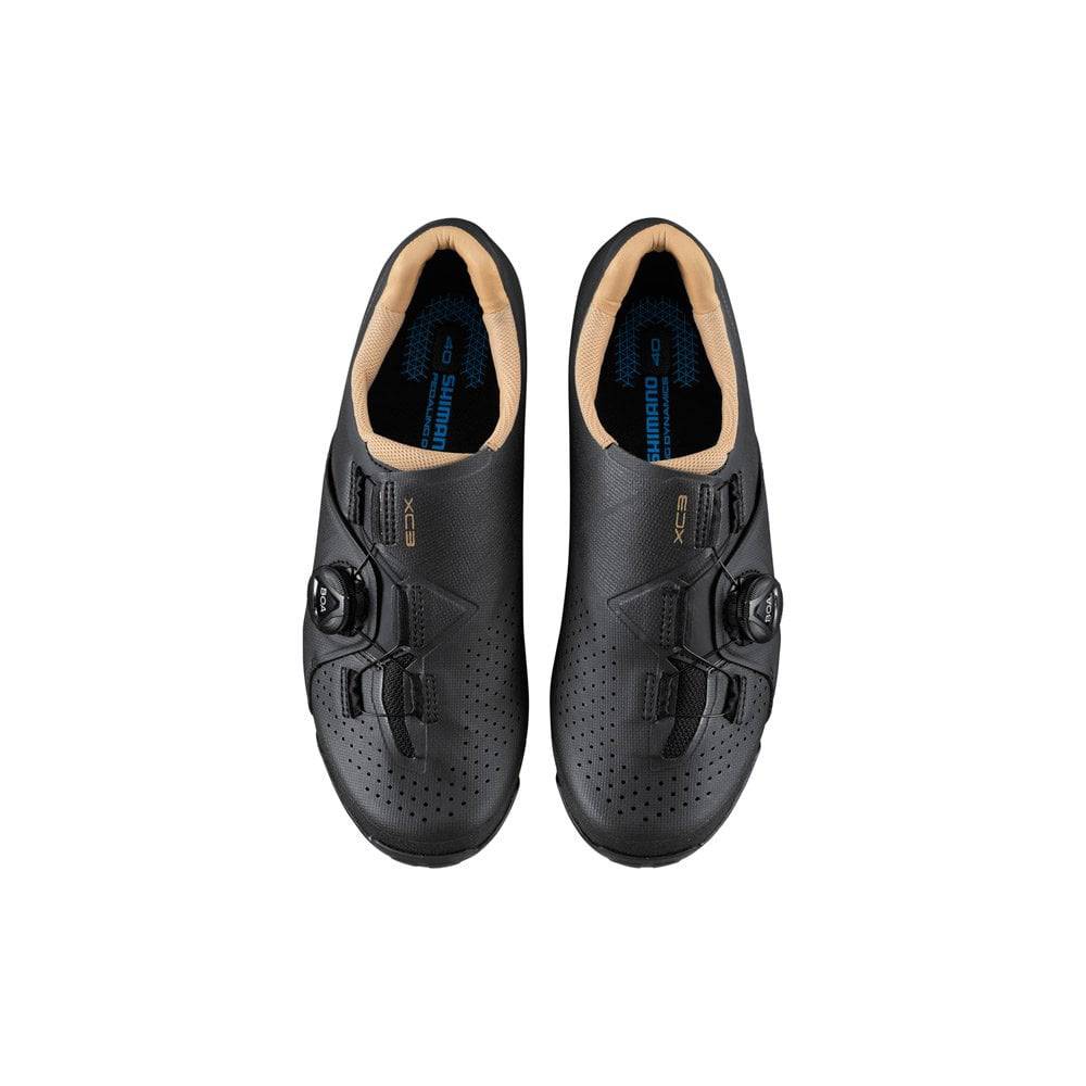Shimano XC3 women's MTB cycling shoes with SPD cleats and off-road performance for mountain biking.