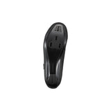 Shimano RC1 SPD-SL road cycling shoes with reflective straps, lightweight athletic footwear for competitive cycling.