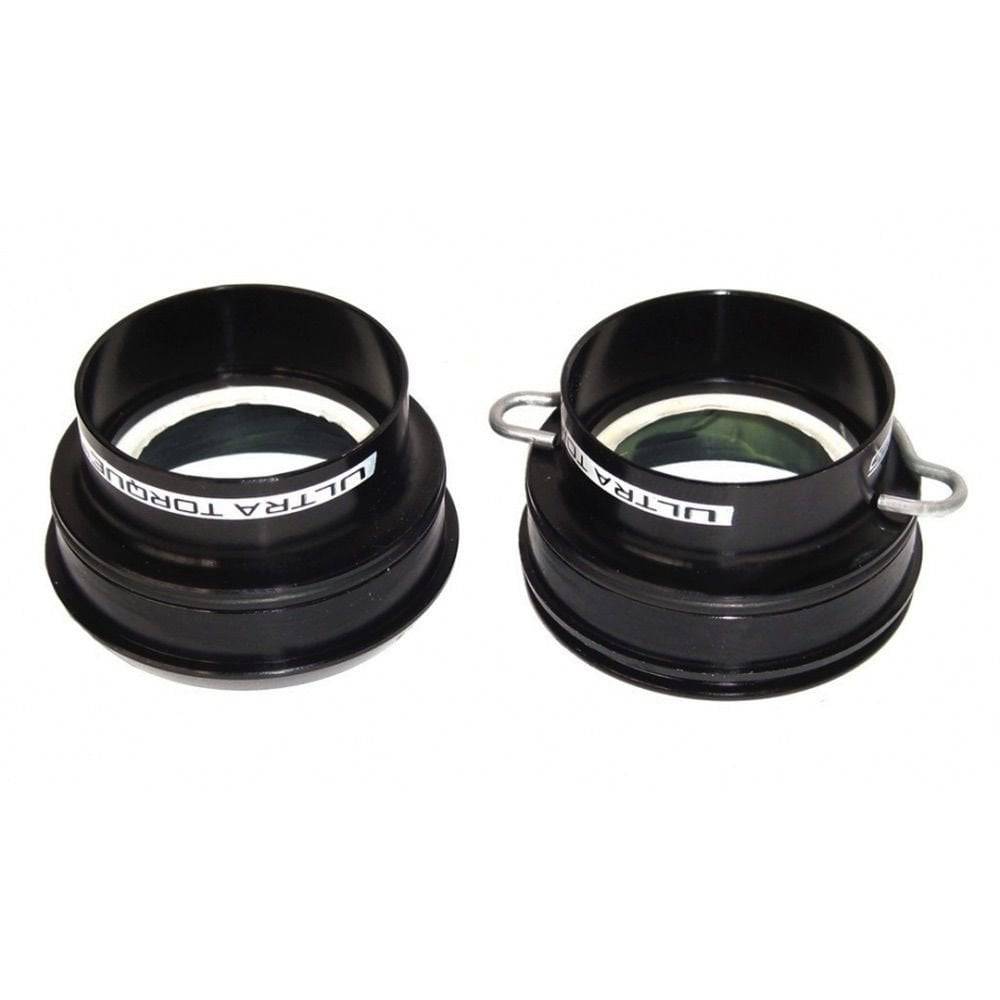 Campagnolo IC15-UT386 press fit bottom bracket cups for Ultra-Torque, bike components, with black finish and precise fit design.