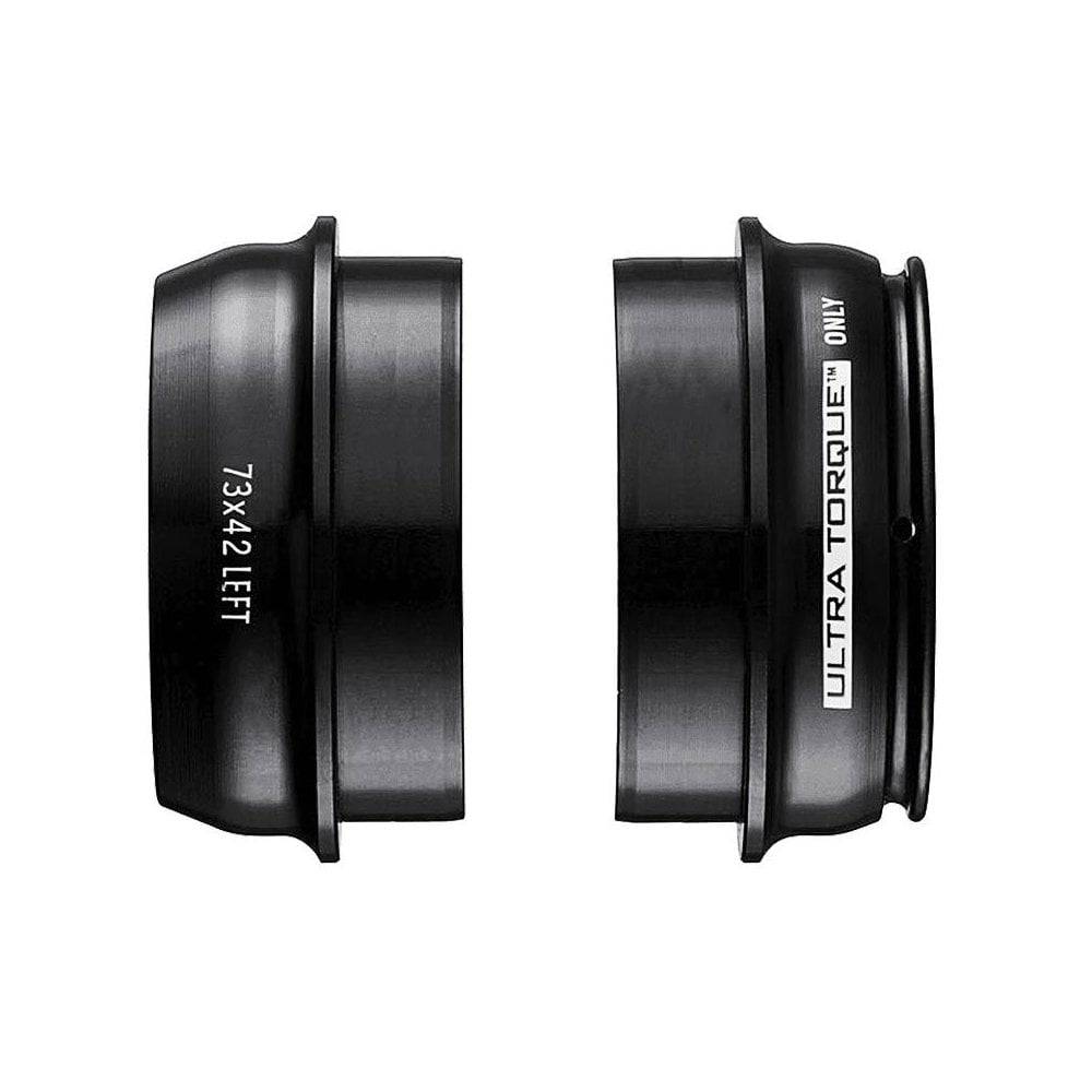 Campagnolo IC19-UT73 Ultra-Torque Press Fit 73x42 bottom bracket cups for bike components on white background