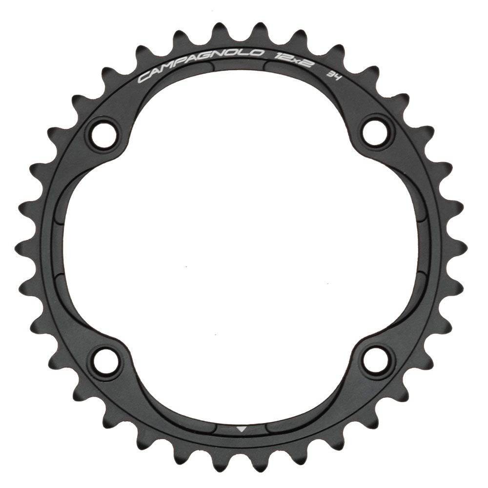 Campagnolo 36T 52-tooth road bike chainring with 12-speed 112 PCD compatible with cycling components.