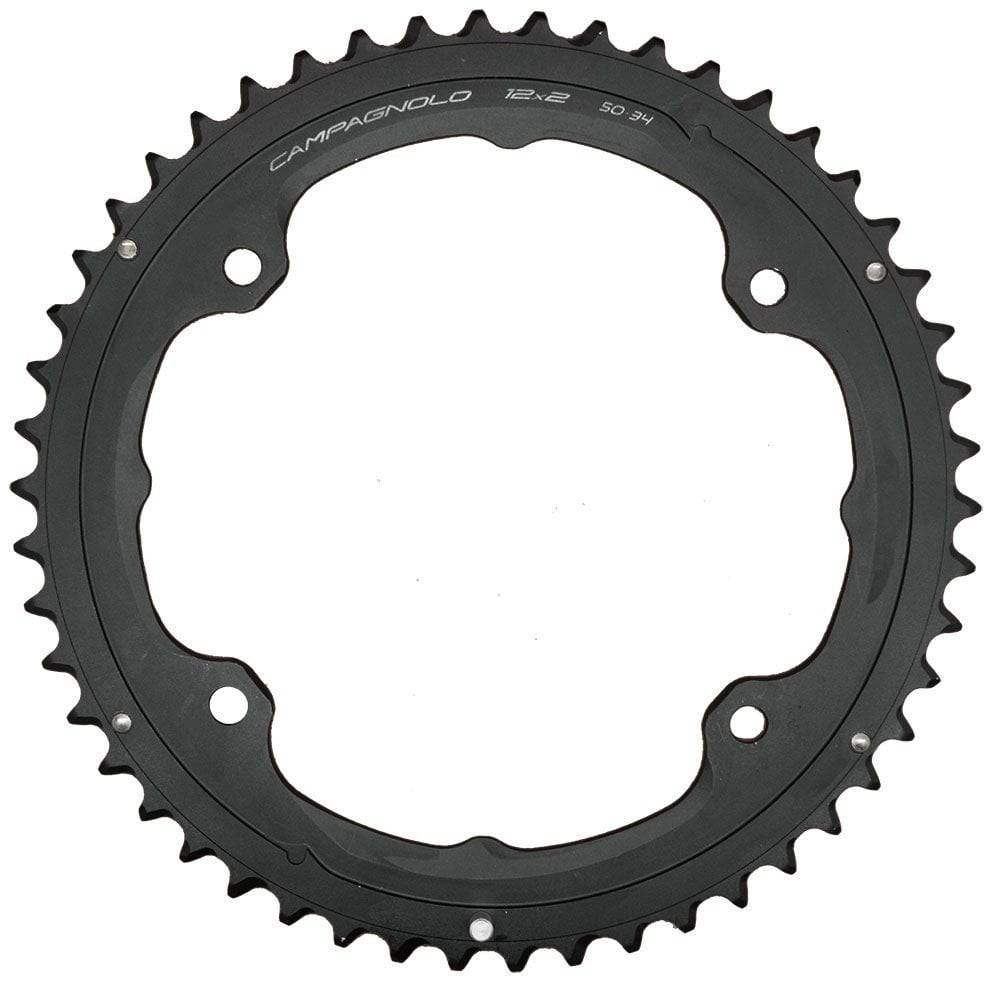 Campagnolo 52T Sup Rec 12X 145 chainring for road bikes, featuring a 36T gear, made of durable components for cycling performance.
