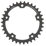 Campagnolo 11-speed 110mm chainring with 34T for S-Rec, Rec, and Chorus groupsets, showing the chainring's teeth and design details.