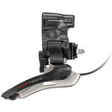 Campagnolo Super Record EPS 12-speed electronic road bike front derailleur with sleek design and precise shifting mechanism.