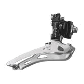 Campagnolo Veloce black 10-speed front derailleur for road bikes, showing the component with size range 34T-55T.