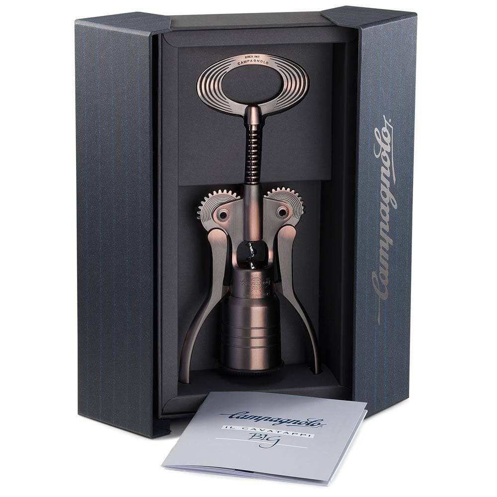 Campagnolo BIG Corkscrew wine bottle opener with ergonomic handle and metal lever, designed for easy cork removal.