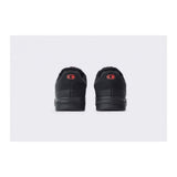 Crank Brothers Malllet E BOA MTB shoes with stiff shank, clipless pedal compatibility, black and red design for mountain biking.