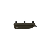 Brooks Scape waterproof bike frame bag in mud green with 3L capacity, designed for cycling adventures and gear storage