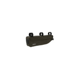 Brooks Scape waterproof bike frame bag in mud green, 3L capacity, designed for cycling adventures, durable cycling accessory