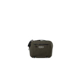 Brooks Scape handlebar bag in mud green, waterproof cycling accessory with 10L capacity, designed for carrying laptops and essentials.