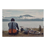 Brooks Scape waterproof handlebar pouch in mud green, bike storage bag, waterproof bike accessory for cycling essentials