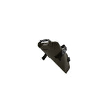 Brooks Scape Saddle Roll Bag in mud green waterproof bikepacking accessory attached to bike saddle, 1.5L capacity.