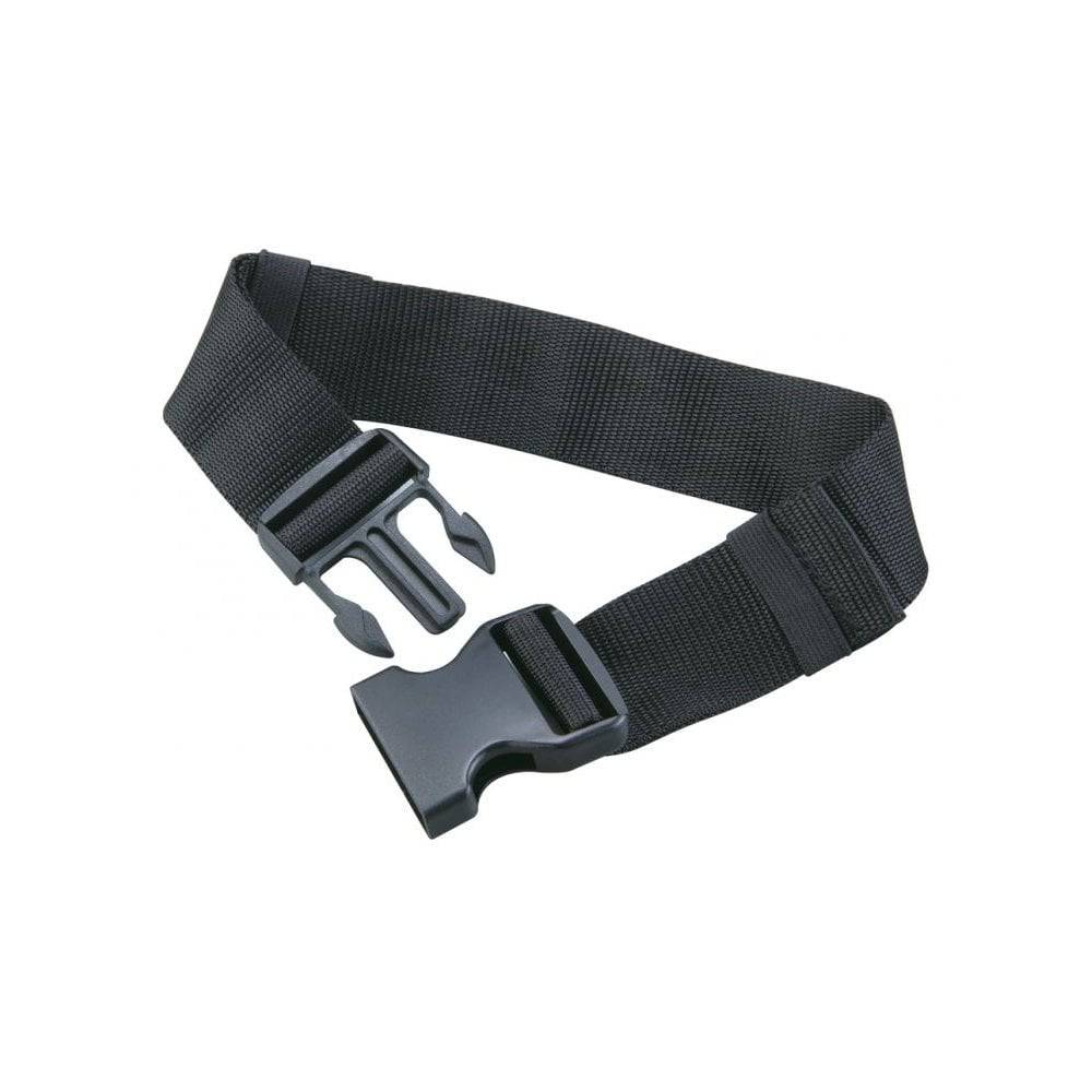Topeak Tourguide Compact Bar Bag in black with QuickClick bracket and rain cover mounted on a bicycle handlebar.