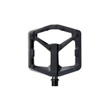 Crank Brothers Stamp 2 flat MTB pedal with adjustable pins, durable metal platform for trail and mountain biking.