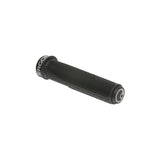 Ergon GFR1 black MTB gravity grips with high-strength alloy clamps, designed for mountain bike handlebars.