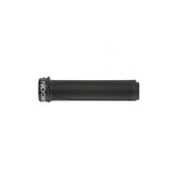 Black Ergon GFR1 MTB grips with high-strength alloy clamps, designed for gravity mountain biking components.