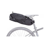 Topeak BackLoader bikepacking seat bag with water-resistant material and quick-release storage system for cycling accessories.