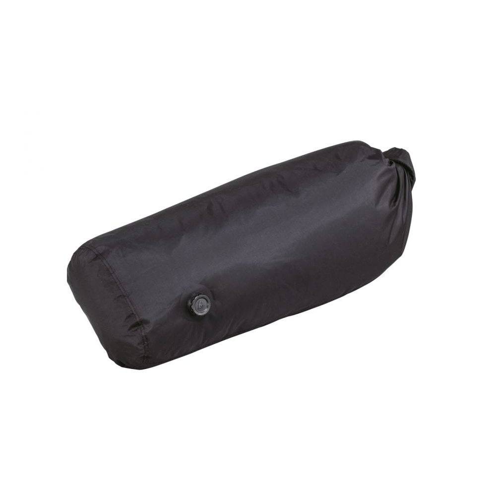 Topeak BackLoader bikepacking seat bag with water-resistant fabric and quick-release storage, mounted on a bicycle saddle.