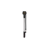 Topeak Pocket Shock DXG hand pump with pressure gauge for suspension forks and shocks, compact bike pump accessory.