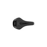 Fizik Terra Aidon X1 E-MTB saddle with carbon rail, showcasing its sleek design and ergonomic shape for stability and comfort.