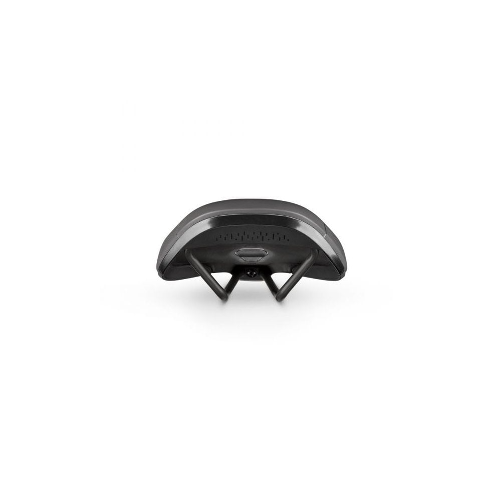 Fizik Terra Aidon X3 E-MTB saddle with ergonomic cut-out and Mobius rail system for mountain biking comfort.