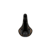 Fizik Terra Alpaca X5 MTB saddle in black with Mobius S-Alloy rails, 145mm width, shown with included tool kit for mountain biking.