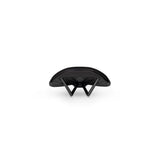 Fizik Terra Argo X3 gravel bike saddle with short-nose design, cut-out for comfort, mounted on a bike component.