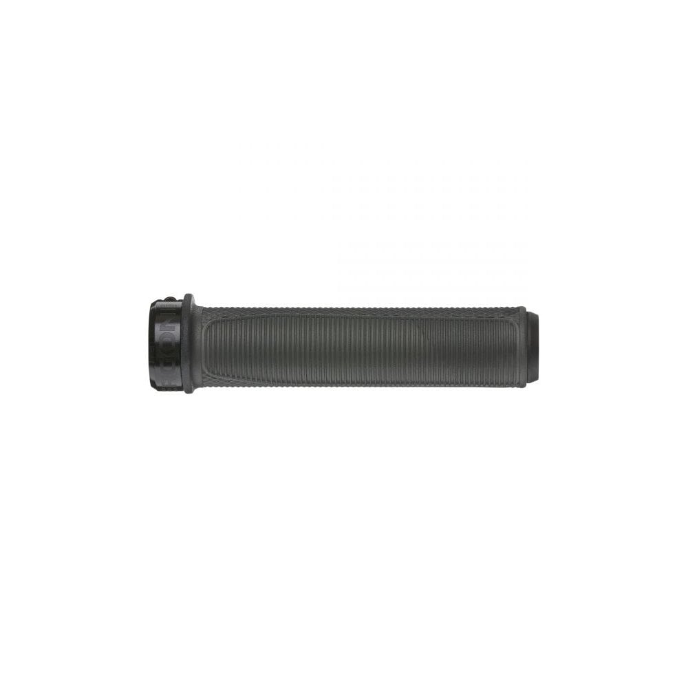 Ergon GFR1 Factory gravity and downhill bike grips with alloy clamps, featuring ergonomic design for secure handling.