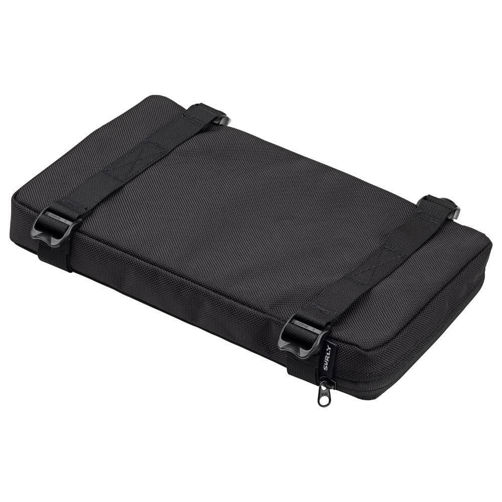 Surly Big Dummy rear deck cushion for cargo bikes, providing comfort and protection for Big Easy, Big Dummy, and Big Fat Dummy models.