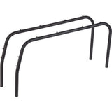 Surly Big Dummy cargo bike frame mounts and spare parts accessories, showing metal brackets and mounting hardware for cargo rack.