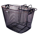 Adie front mesh basket with holder for road and mountain bikes, bicycle accessory for storage and convenience.
