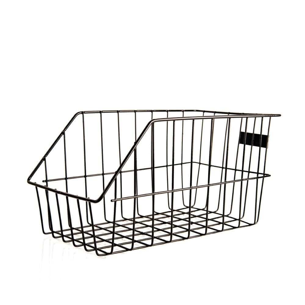 Adie rear wire basket for bike panniers, durable bike rack storage accessory, suitable for secure bike storage.