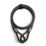 Squire 10mm security cable lock for bike wheels, saddles, and helmets, 1800mm length, durable bike accessories.